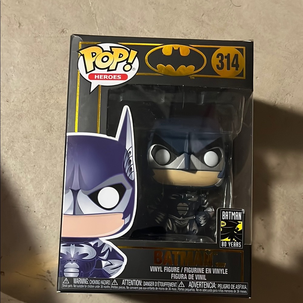 Funko Batman Pop Vinyl Figure in Black and Gray